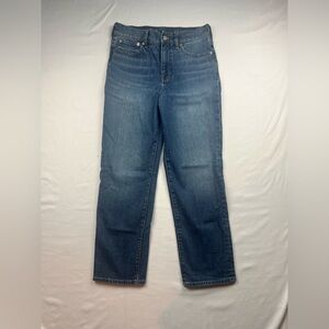 J Crew Classic Women's Straight-Leg Jeans in Medium Blue Sz 27
